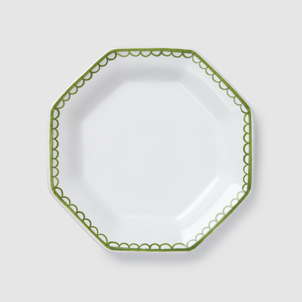 Bouclette Octagonal Petite Plate, Green
