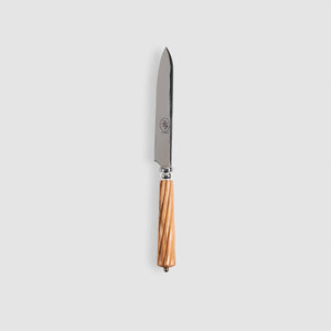 Romilly Stainless Dessert Knife with Carved Olivewood