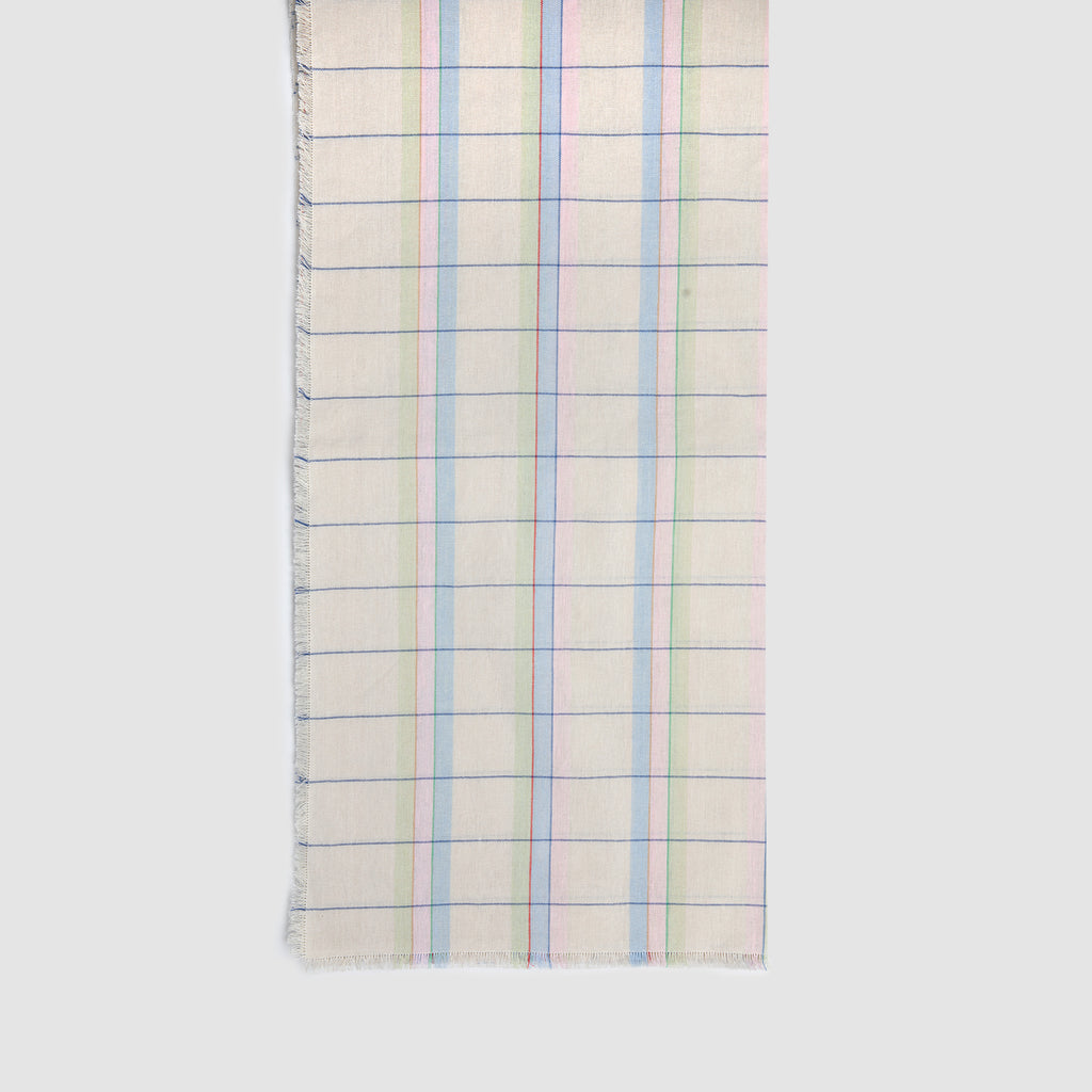 Made to Measure - Large Pastel Check Tablecloth Campagne, Multi