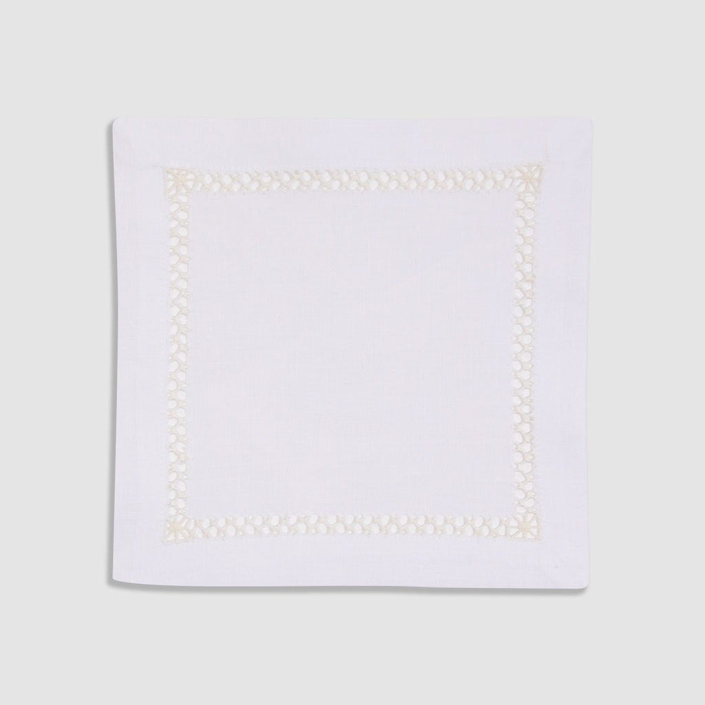 Pulled Thread Cocktail Napkin