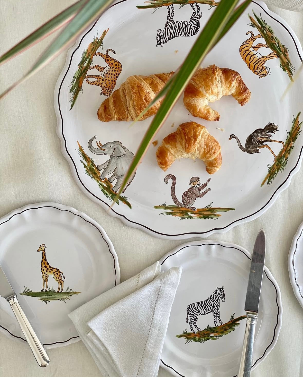 Animaux de la Savane Cake/Serving Plate
