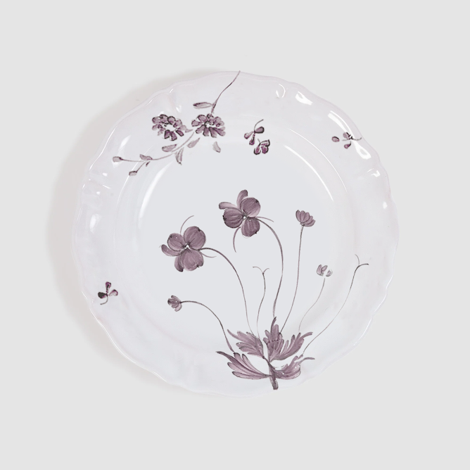 Camaïeu Grande Salad/Dessert Plate, Violine