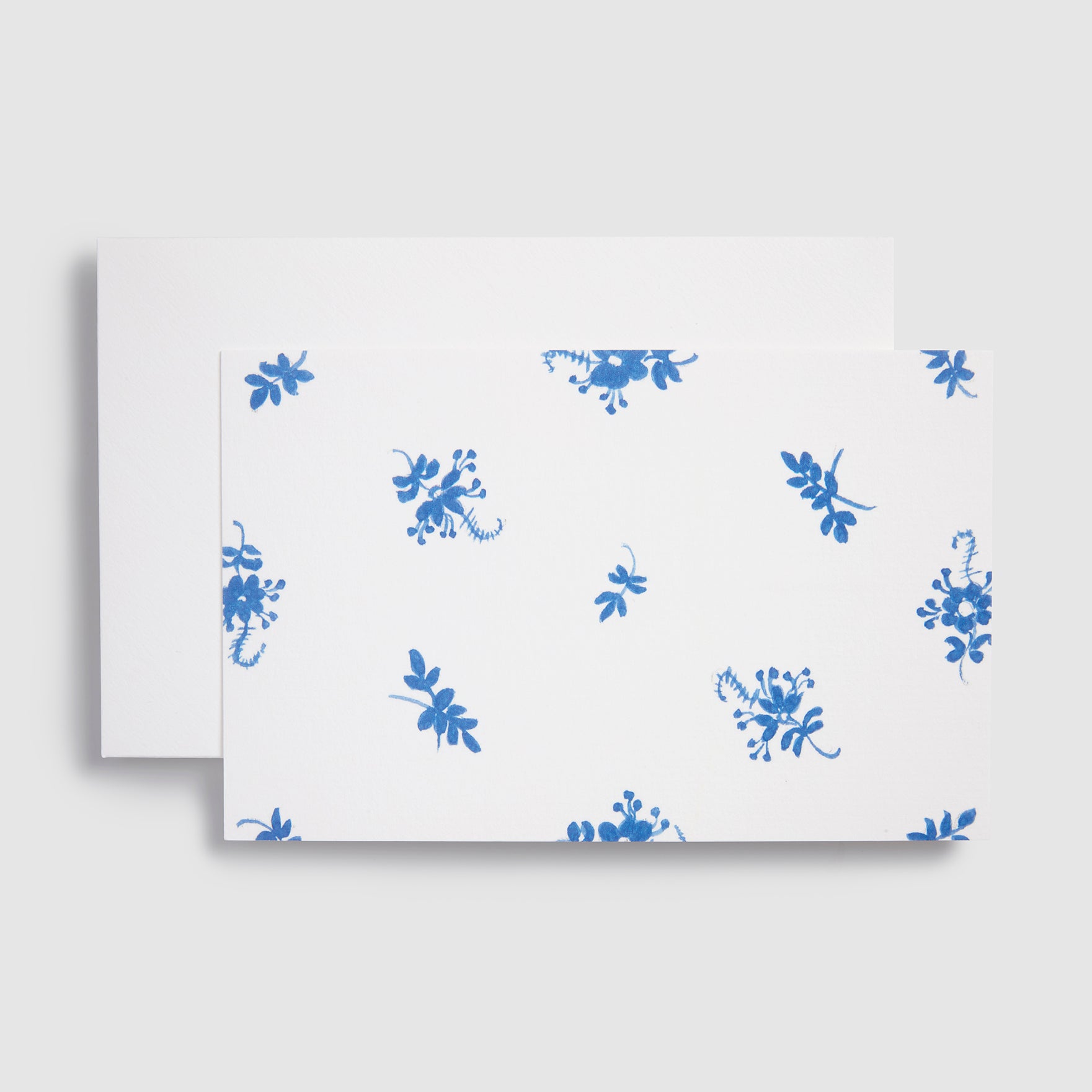 Hand Painted Notecards, Set of 12 - Brindille Blue