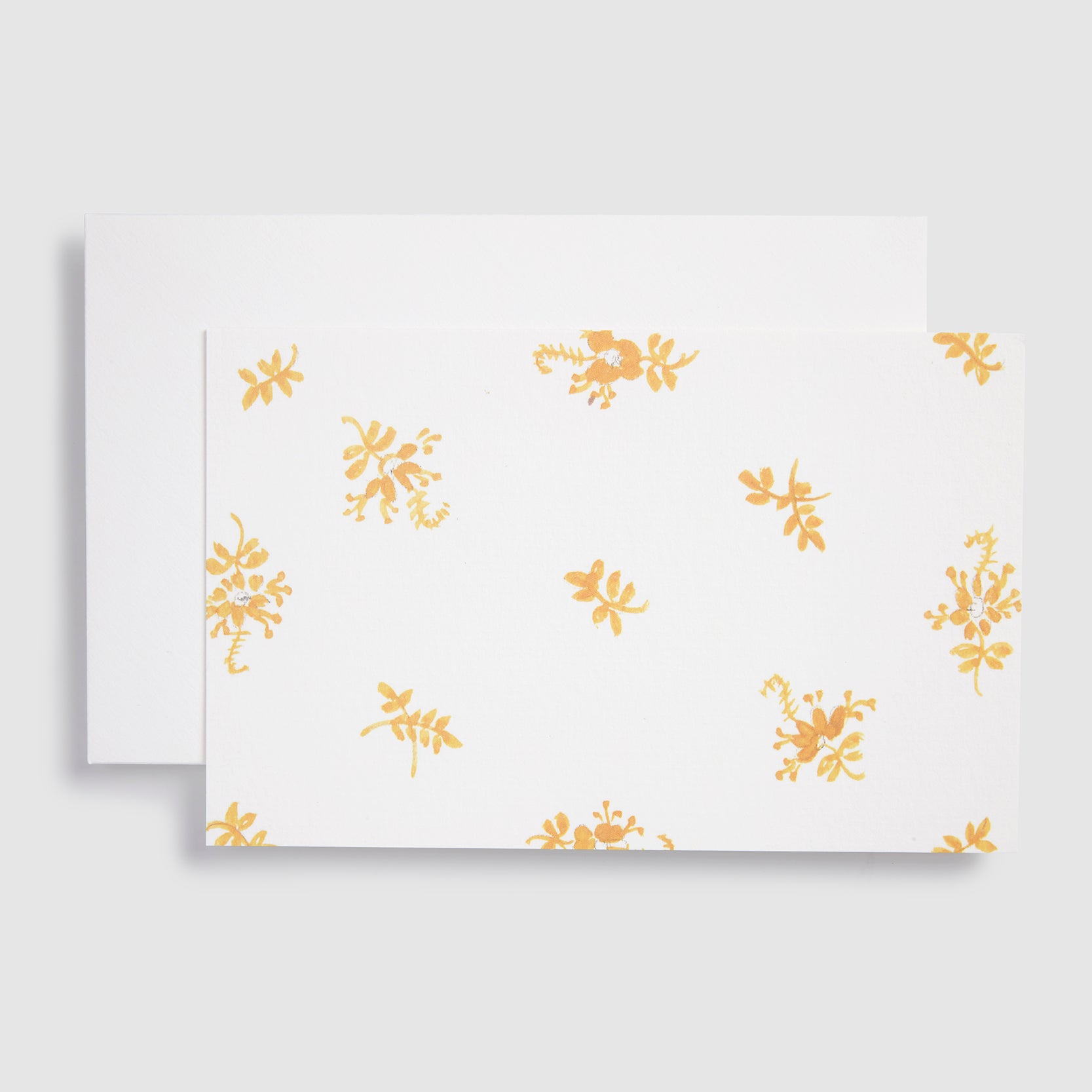 Hand Painted Notecards, Set of 12 - Brindille Ochre