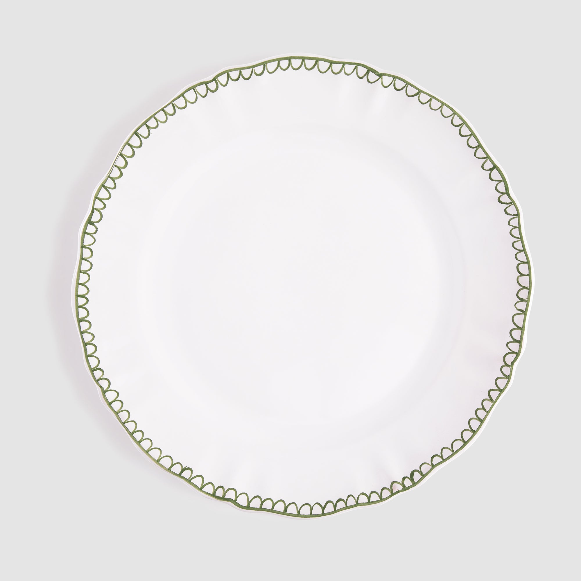 Bouclette Dinner Plate, Green