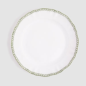 Bouclette Dinner Plate, Green
