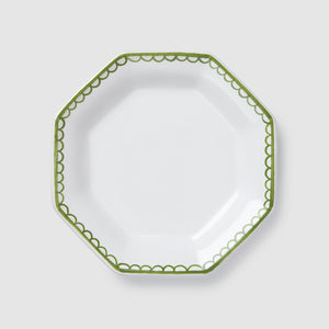 Bouclette Octagonal Petite Plate, Green