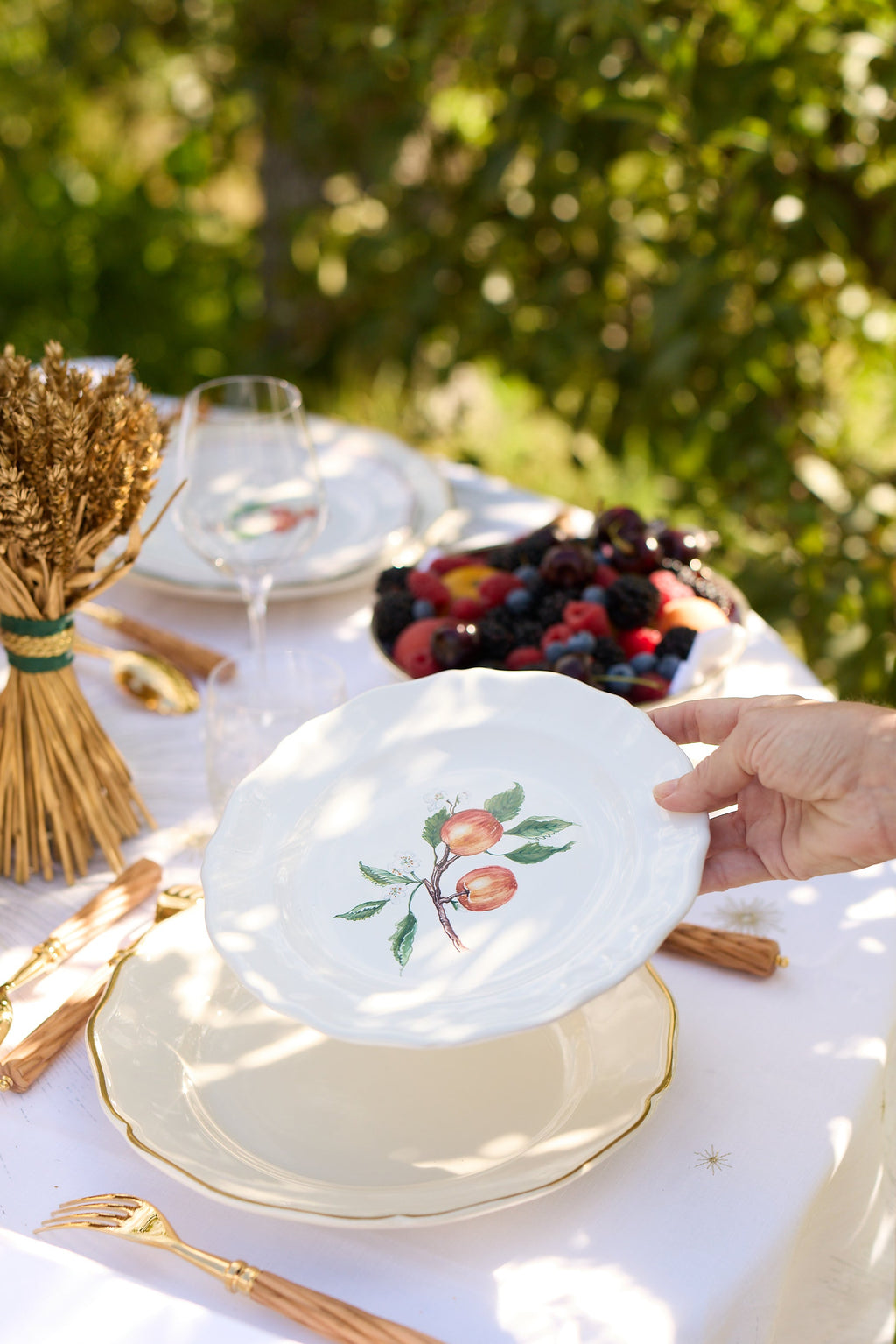 Le Potager du Roi Les Fruits Salad/Dessert Plate, Apple
