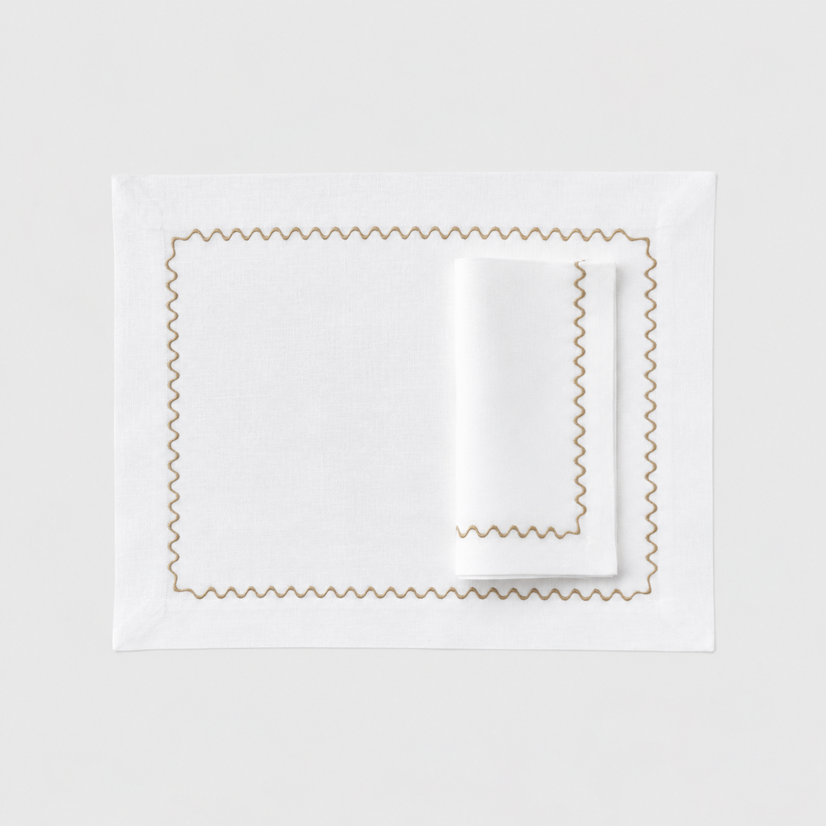 Placemat & Napkin Set, Bronze
