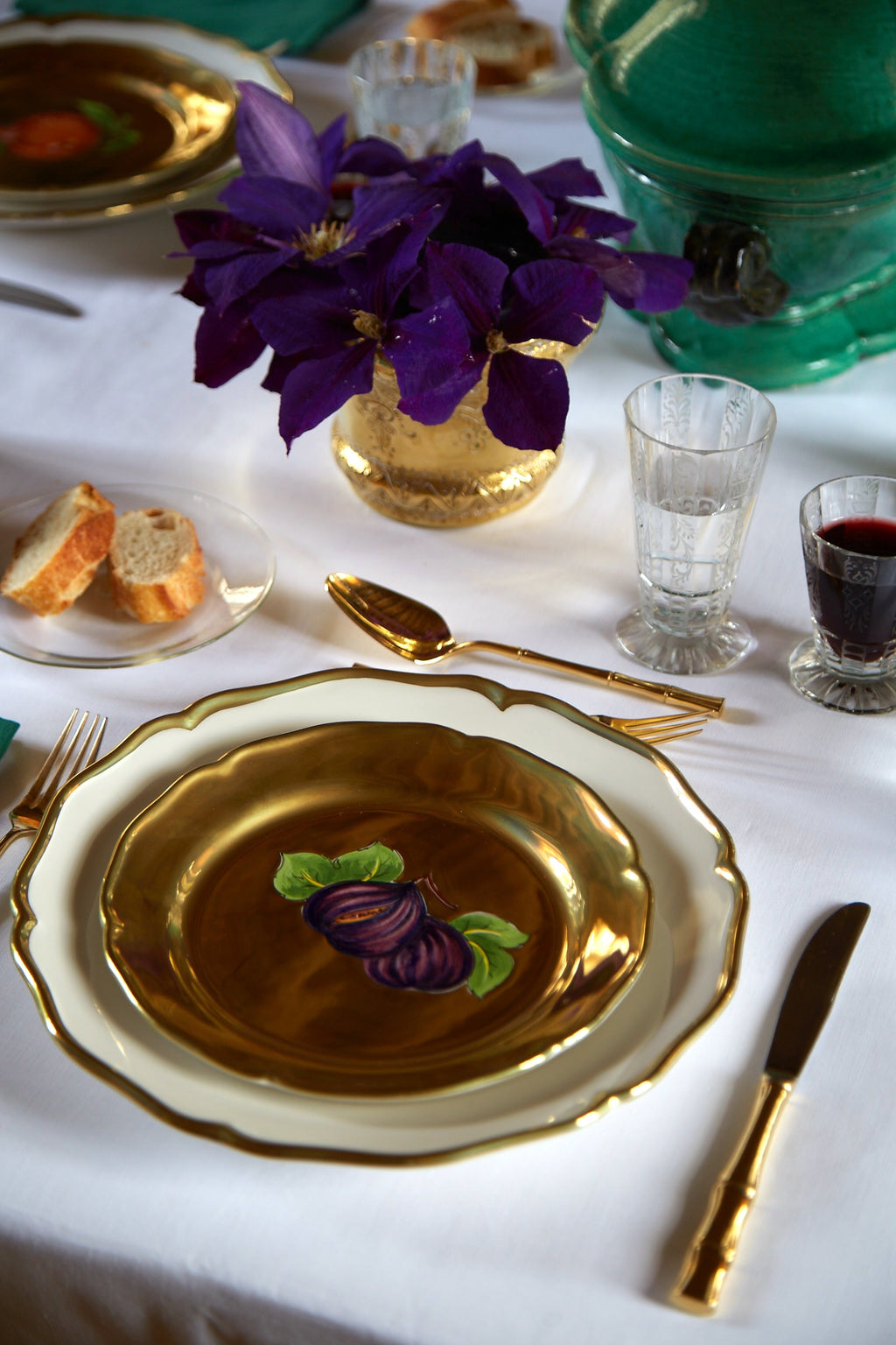 Fruits d'Or Salad/Dessert Plate, Fig