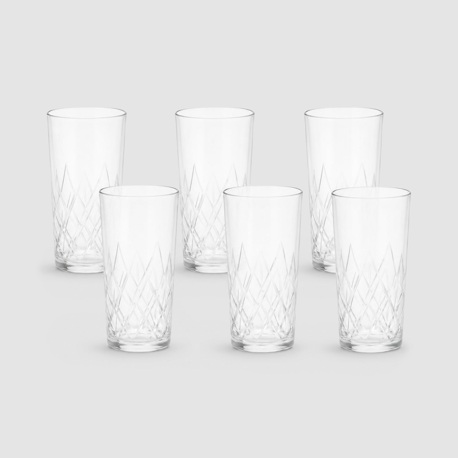 Rattan Cased Glassware, Set of Six