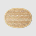 Handwoven Straw Bahamian Placemat, Oval