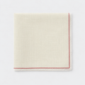 Soft Linen Frayed Edge Table Napkin, Red