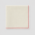 Soft Linen Frayed Edge Table Napkin, Red