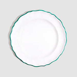 L'Horizon II Large Dinner/Charger Plate, Green