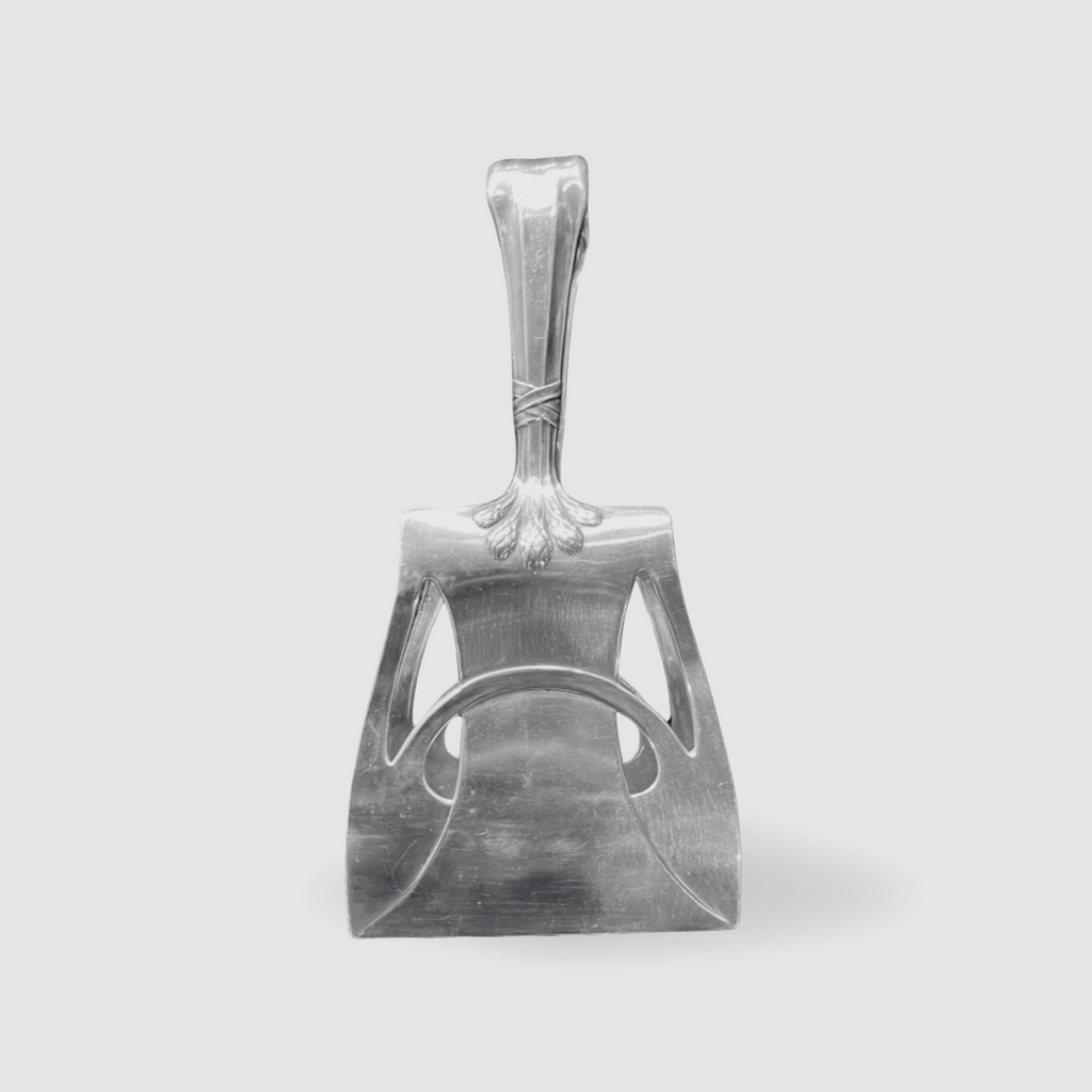 Large Silver-Plated Asparagus Tongs