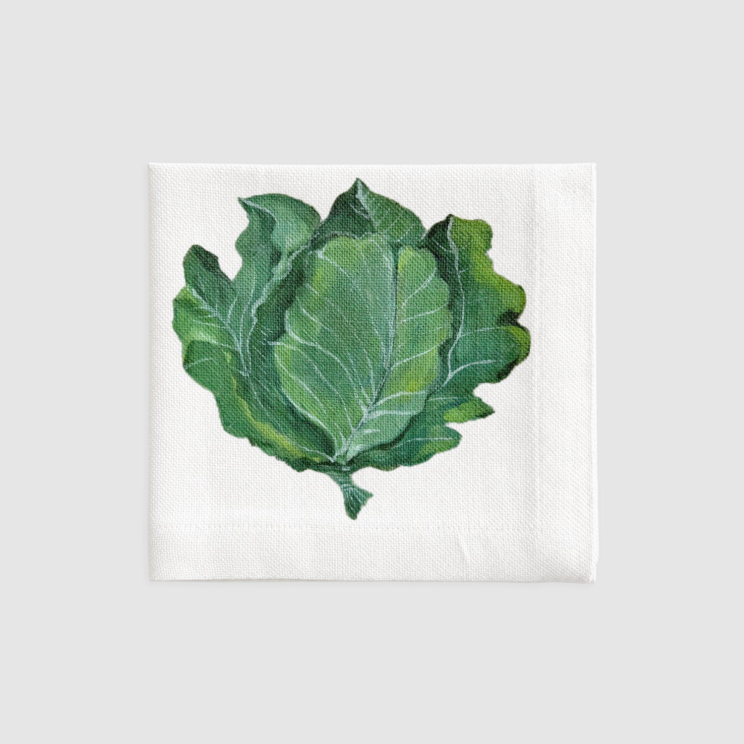 Le Potager du Roi Embroidered Vegetable Napkin, Lettuce