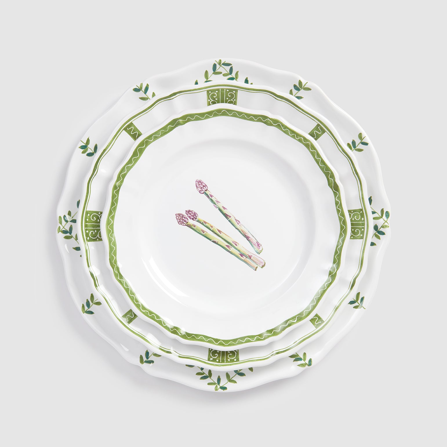 Le Potager du Roi Les Légumes Salad/Dessert Plate, Asparagus