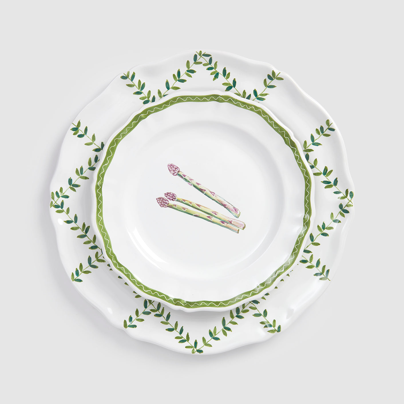 Le Potager du Roi Les Légumes Salad/Dessert Plate, Asparagus