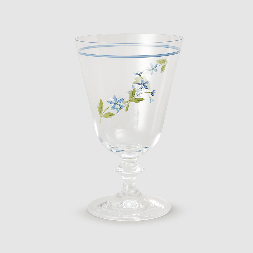 Les Bleuets Stemmed Glass
