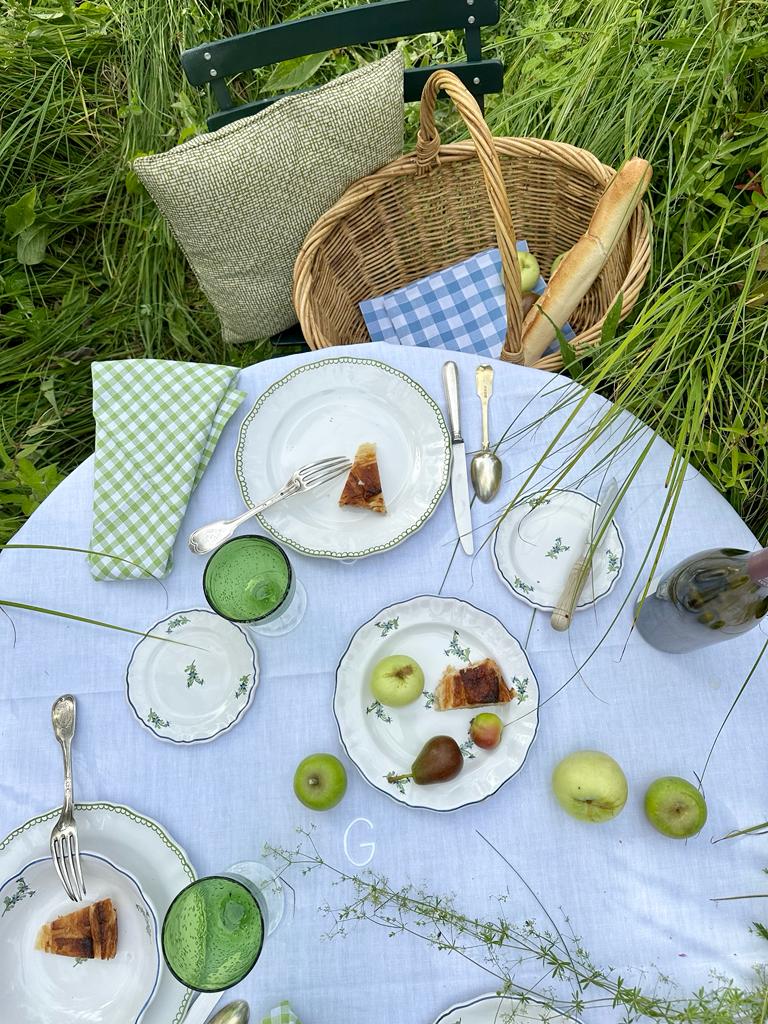 Vichy Napkin, Cornflower