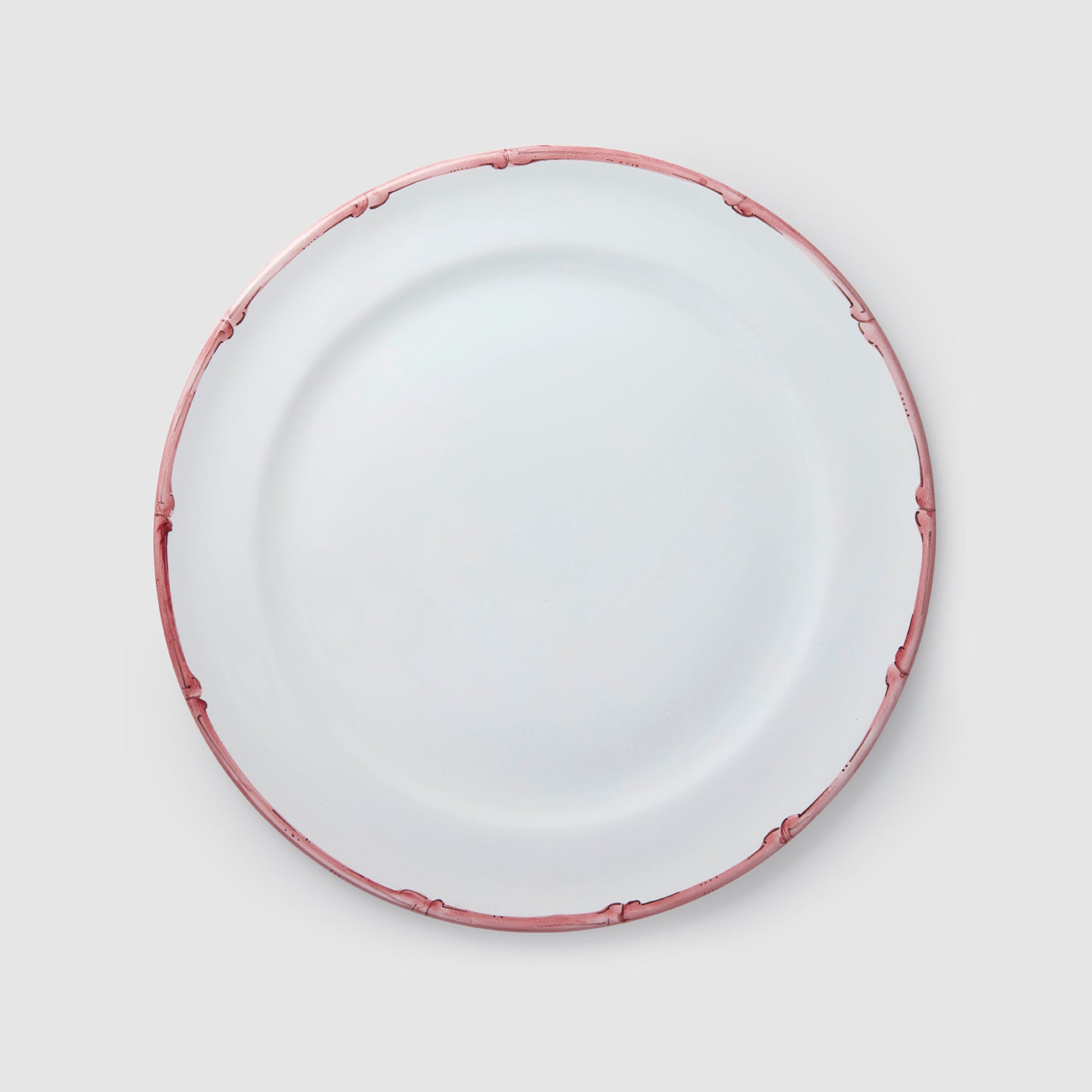 Ramatuelle Bamboo Large Dinner/Charger Plate, Rose