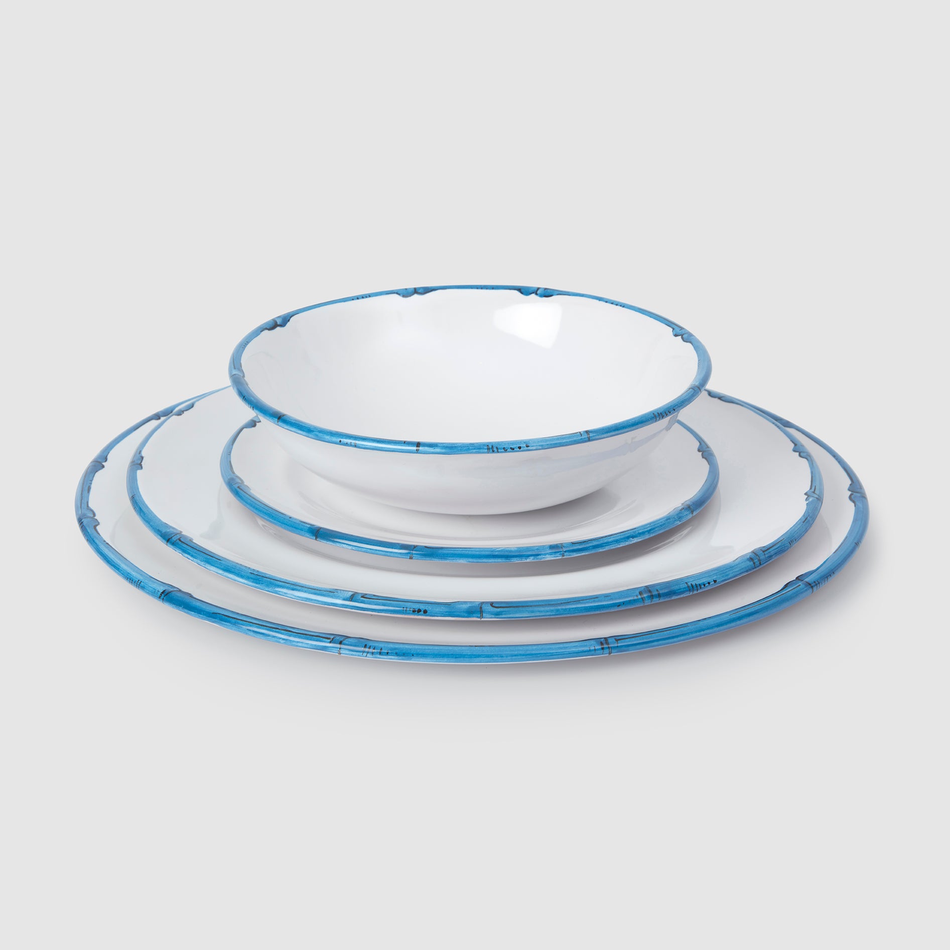 Ramatuelle Bamboo Side Plate, Blue
