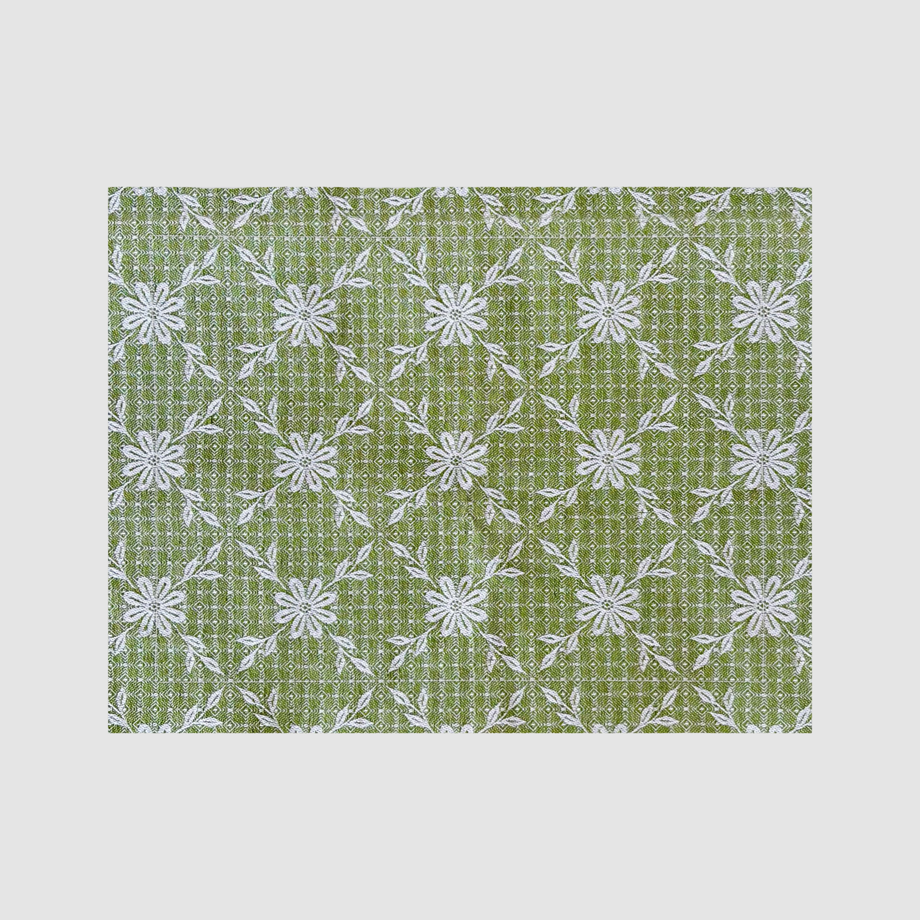 Rectangular Jacquard Placemat Green