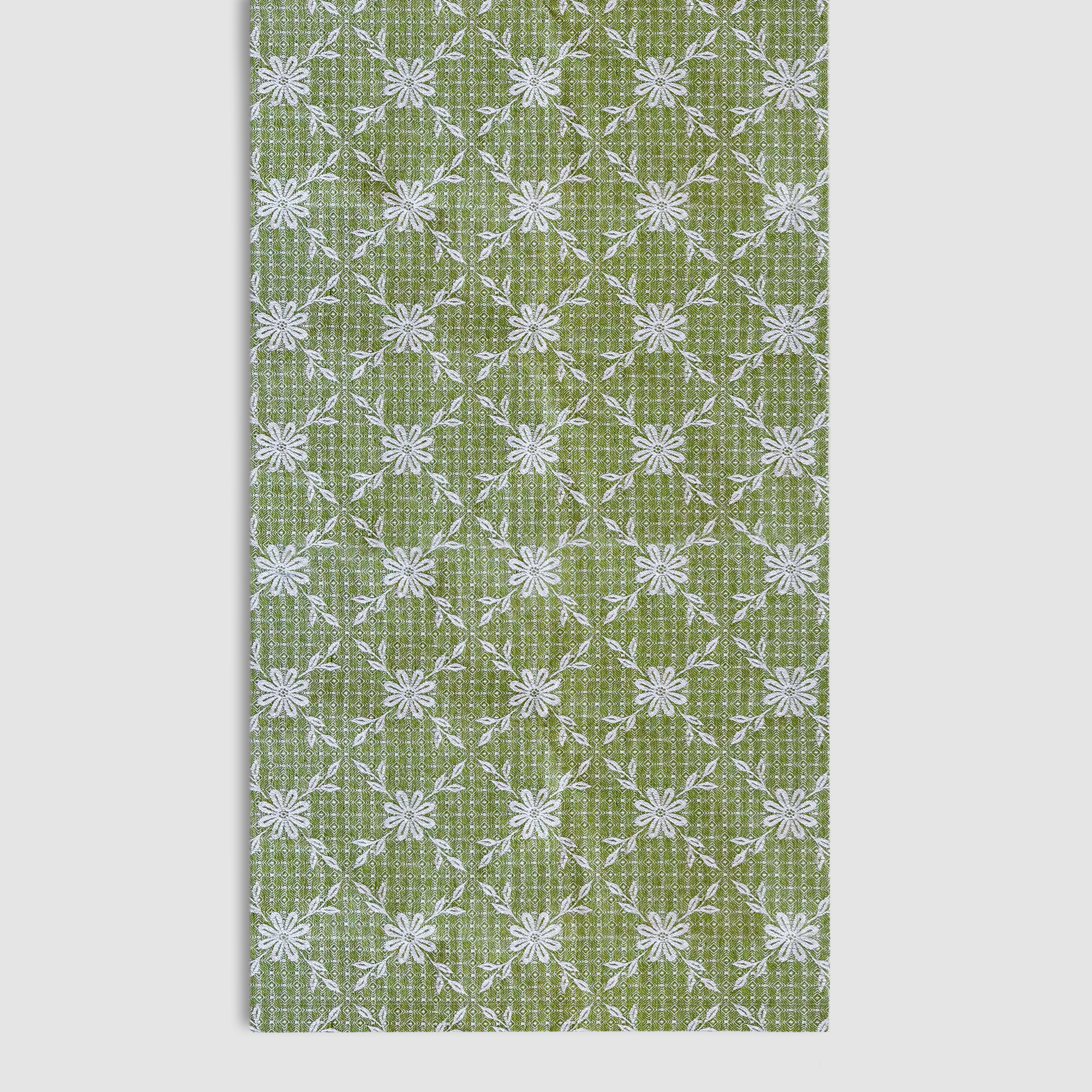 Rectangular Jacquard Tablecloth, Green