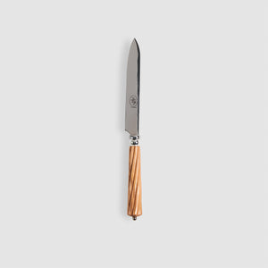 Romilly Stainless Steak Knife with Carved Olivewood