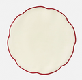 Coated White Linen Placemat, Red