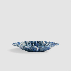 Small Oval Apt Dish, Blue and White
