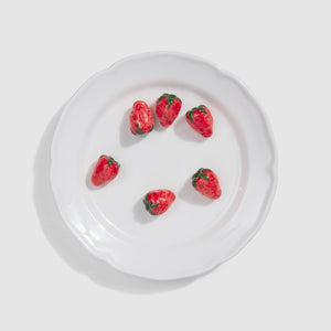 Trompe L’œil Décorative Plate, Strawberry II