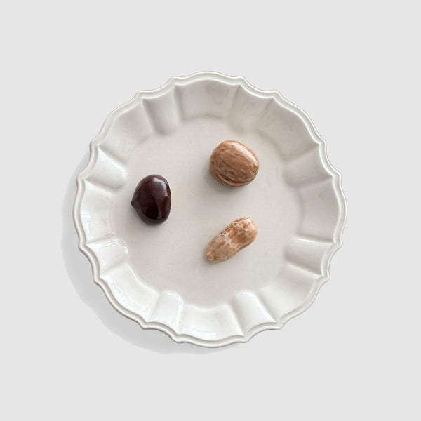 Trompe l'œil Petite Decorative Plate, Noix – Z.d.G. by Zoë de Givenchy