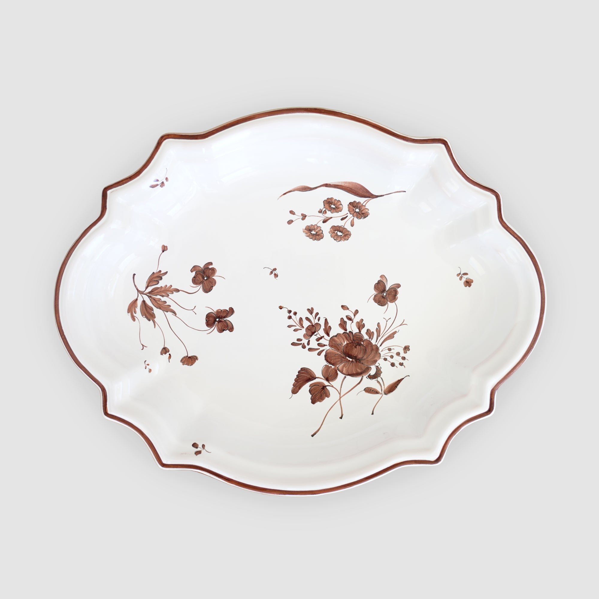 Camaïeu Medium Serving Dish, Chocolat