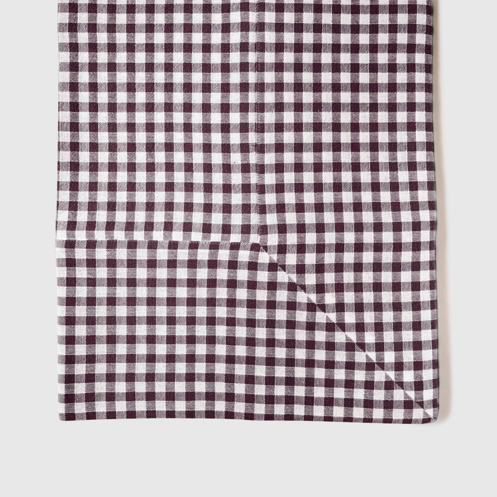 Vichy Tablecloth, Aubergine