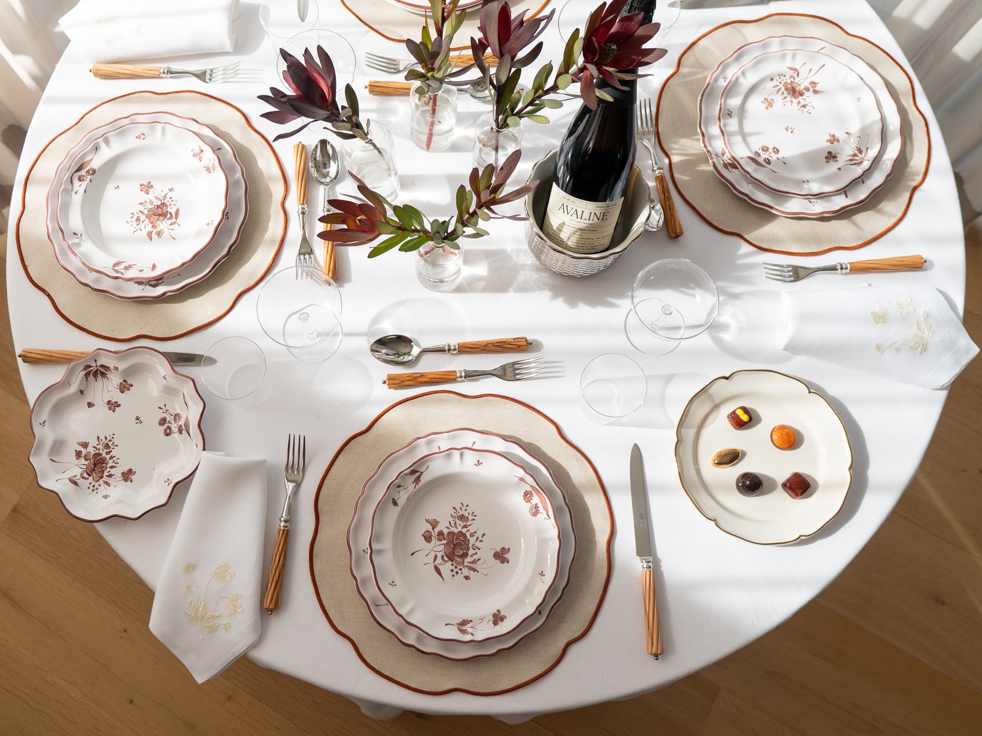 Camaïeu Table setting, Chocolat