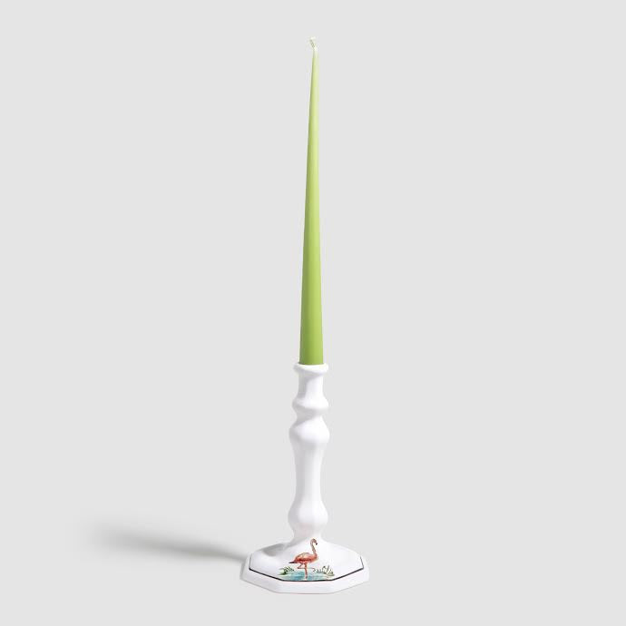 Animaux de la Savane Octagonal Candlestick, Flamingo