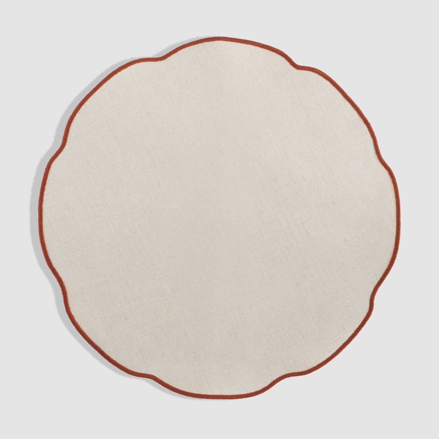 Coated Salt & Pepper Linen Placemat, Pain Brûlé
