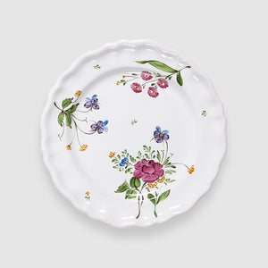 Picardie Salad Plate, Florale