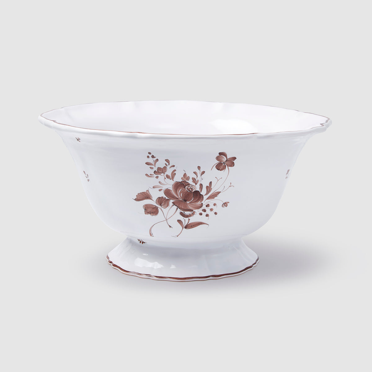 Z.d.G. Camaïeu Large Serving Bowl, Chocolat