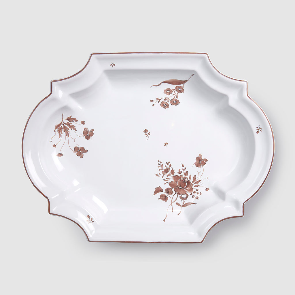 Camaieu Large Serving Dish, Chocolat