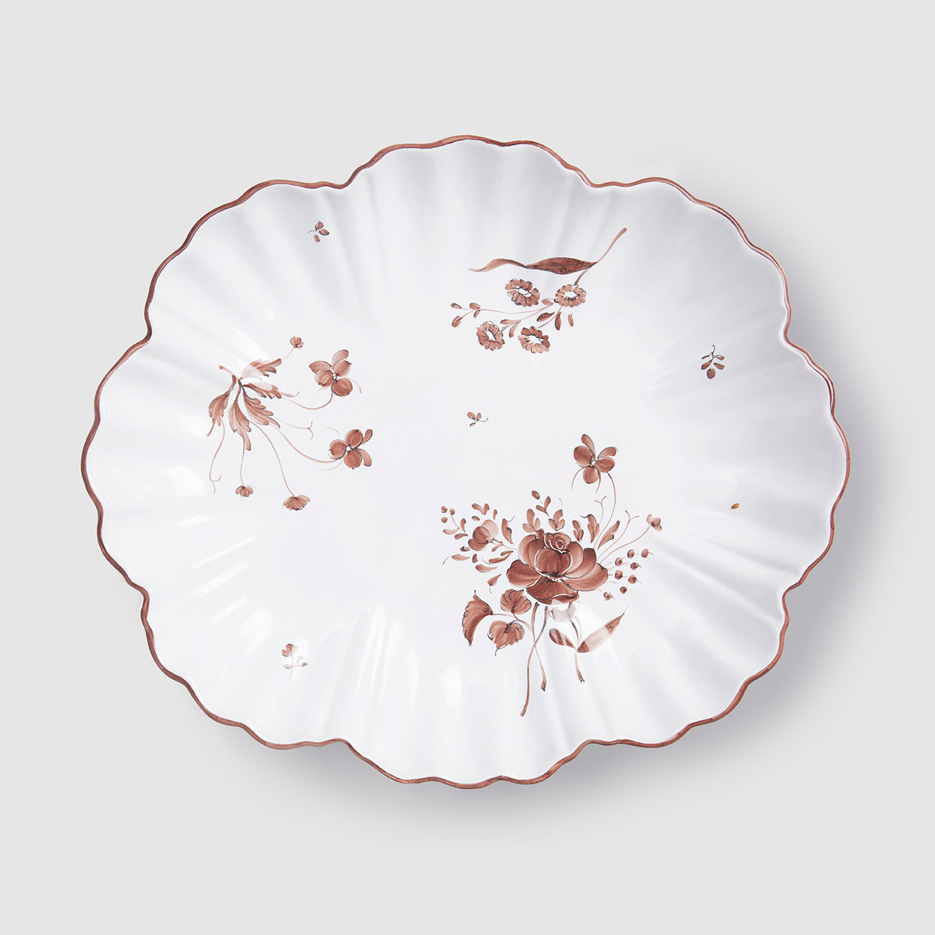 Camaieu Large Serving Platter, Chocolat