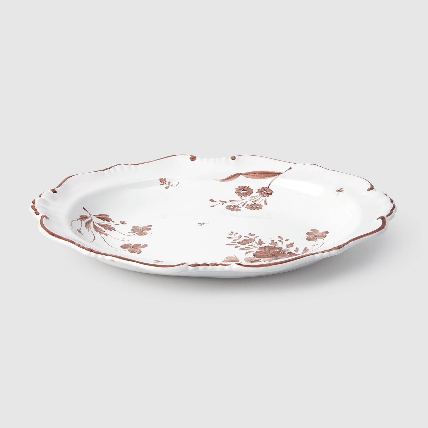 Camaieu Medium Oval Serving Dish, Chocolat