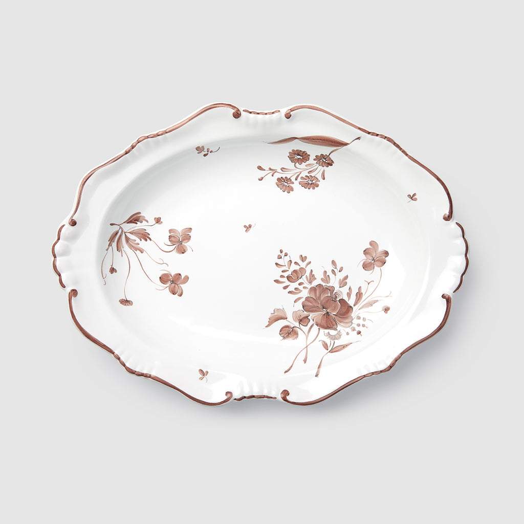 Camaieu Medium Oval Serving Dish, Chocolat
