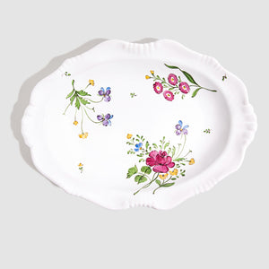 Picardie Medium Oval Dish, Florale