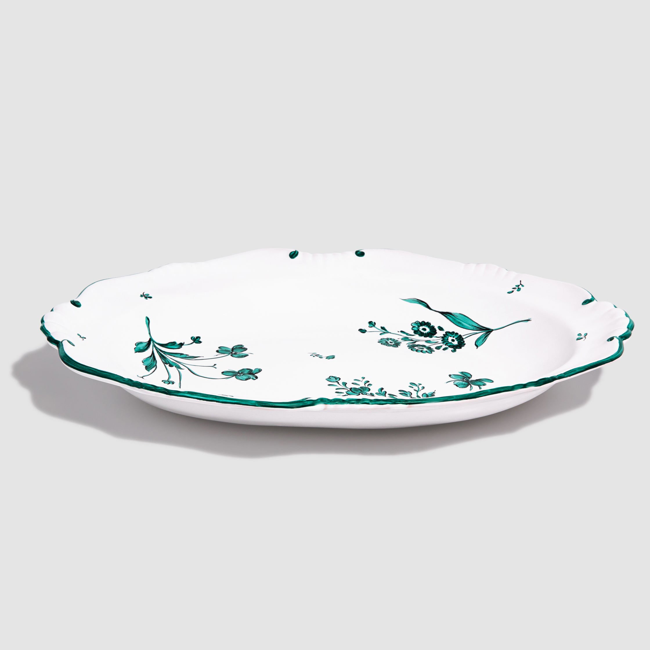 Camaïeu Medium Oval Dish, Green