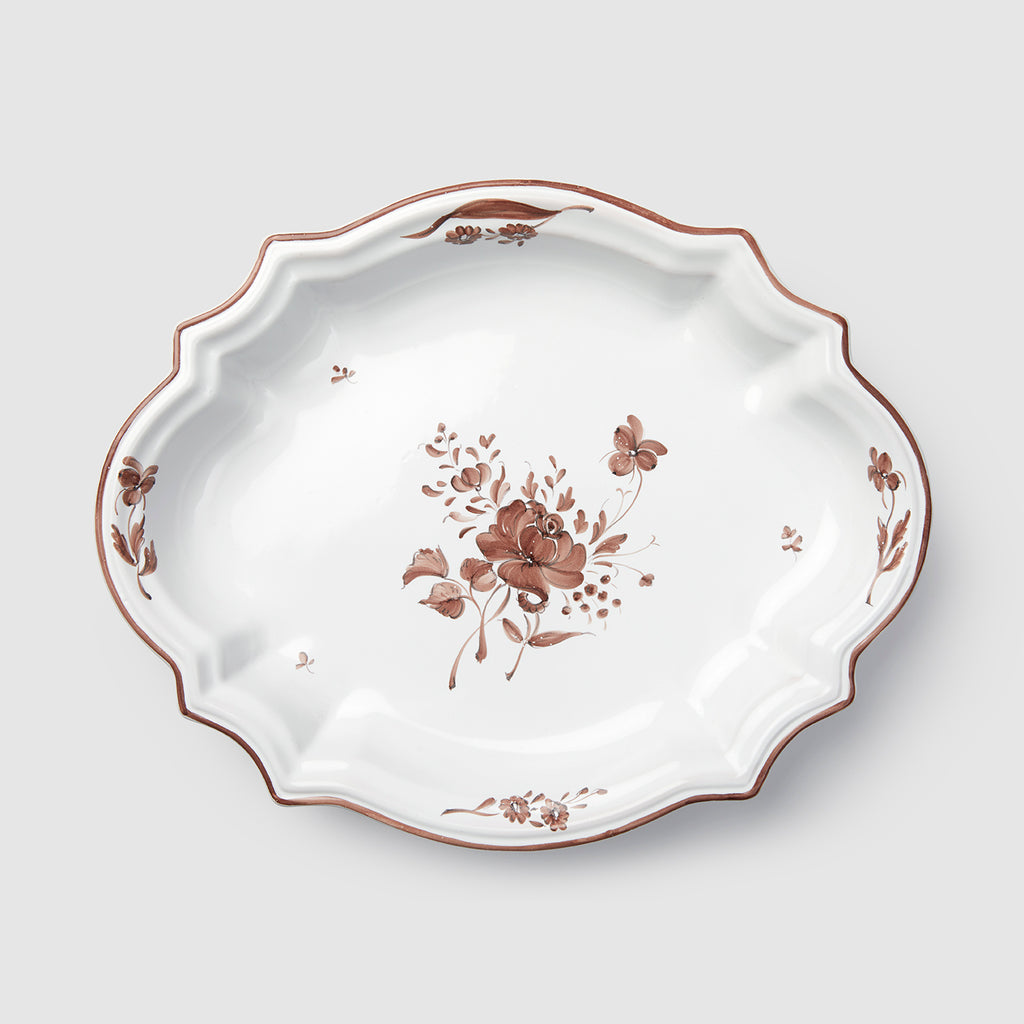 Camaieu Medium Serving Dish, Chocolat