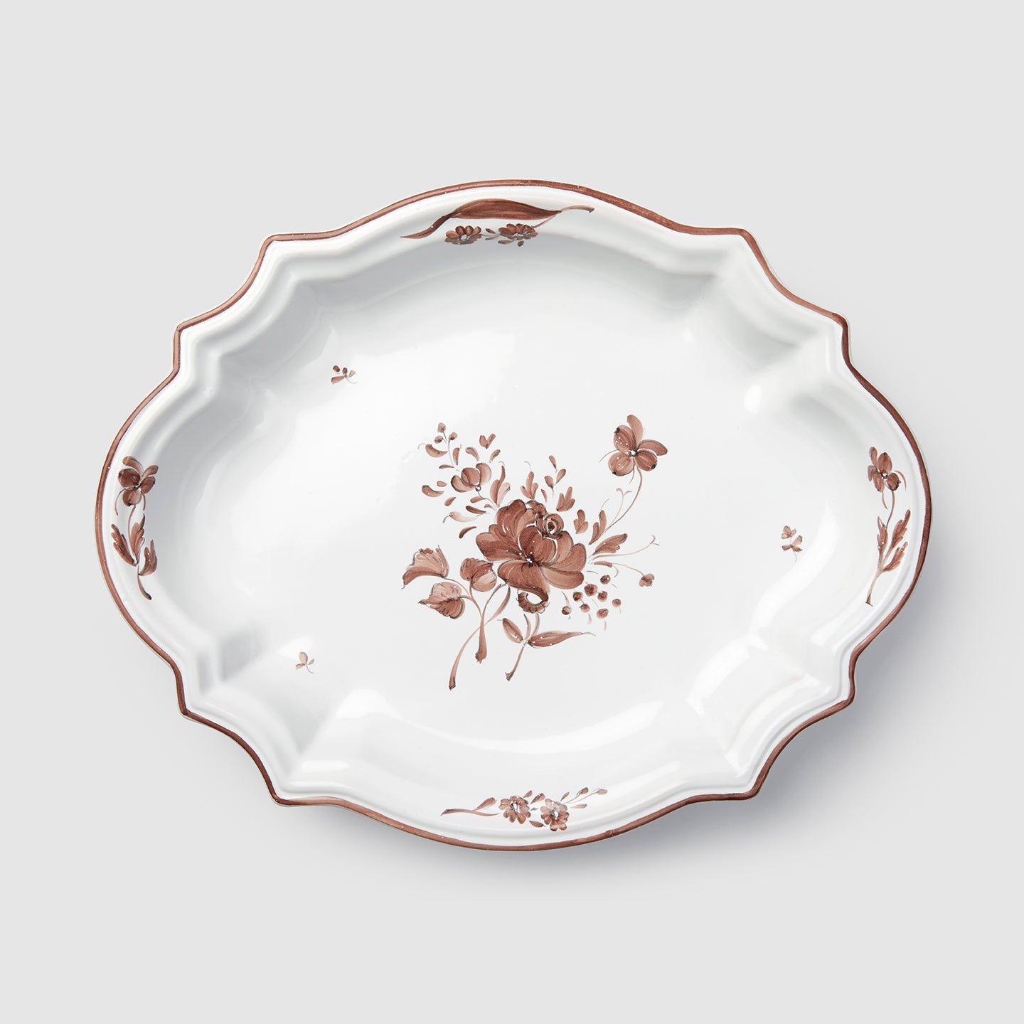 Camaieu Medium Serving Dish, Chocolat