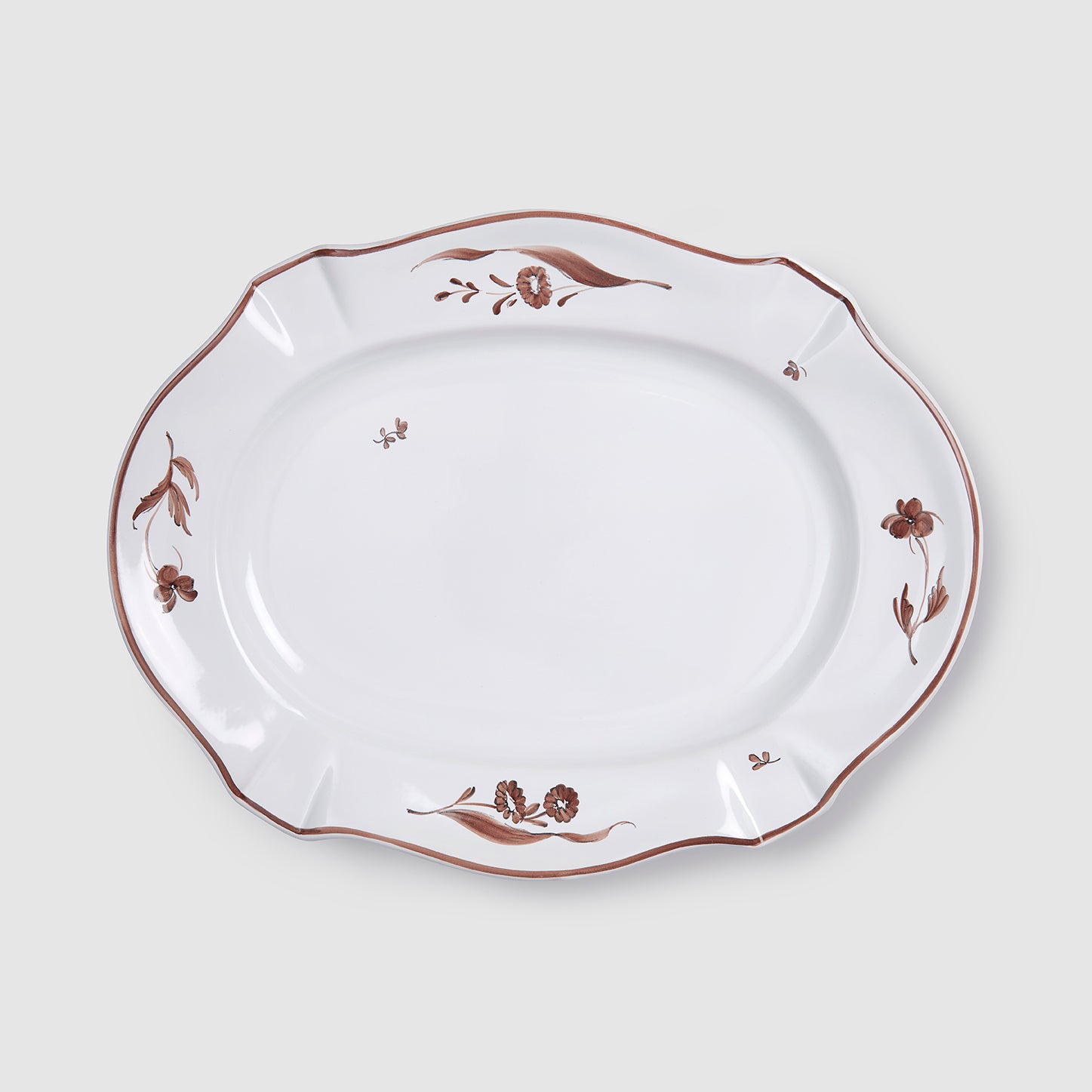 Camaieu Serving Platter, Chocolat
